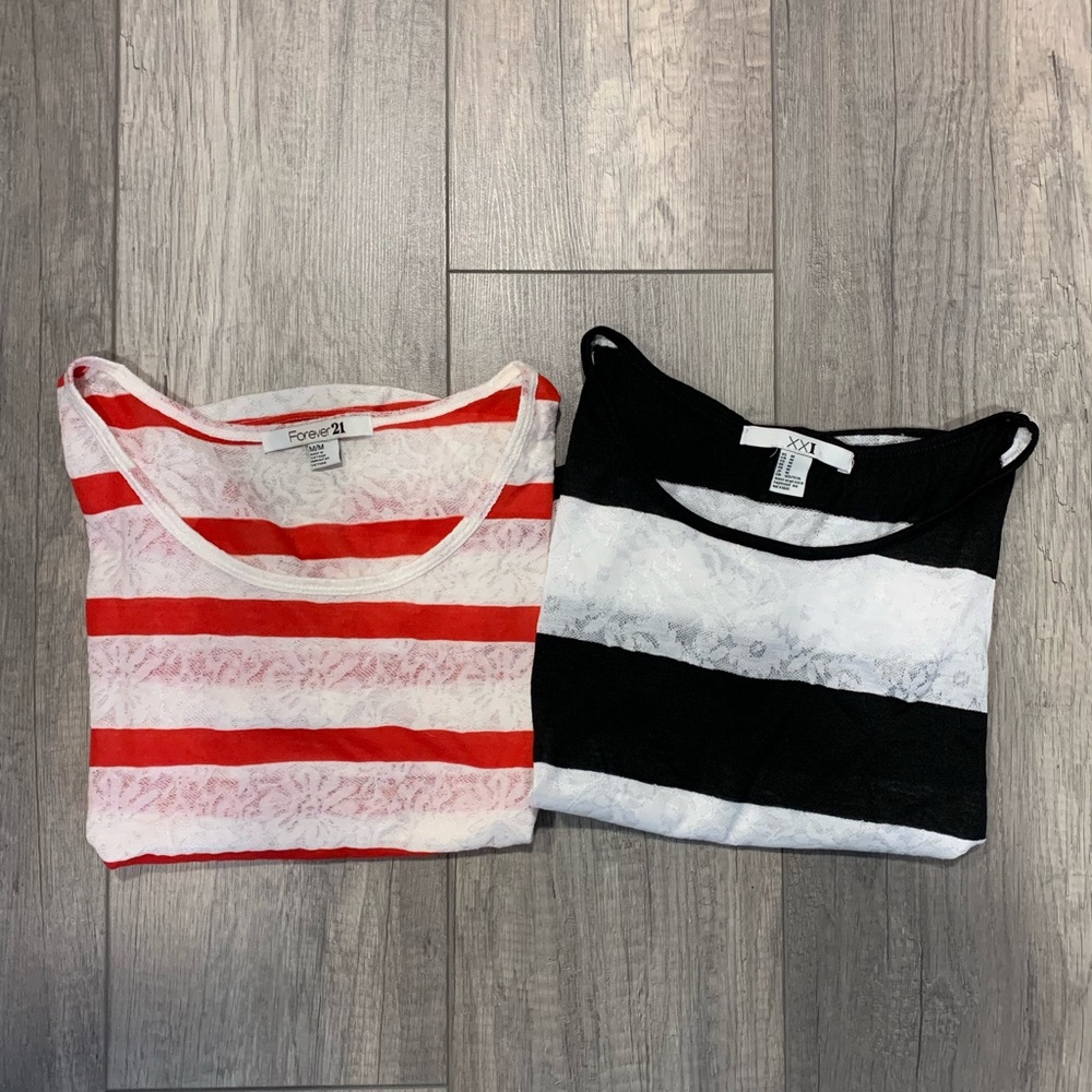 SALE!! 2 forever 21 lace tops!